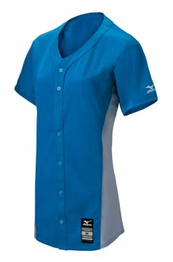 Mizuno Girls Pro Full-Button Game Jersey Apparel -baseball bat Popular Shop 350582 5291 1080x1080