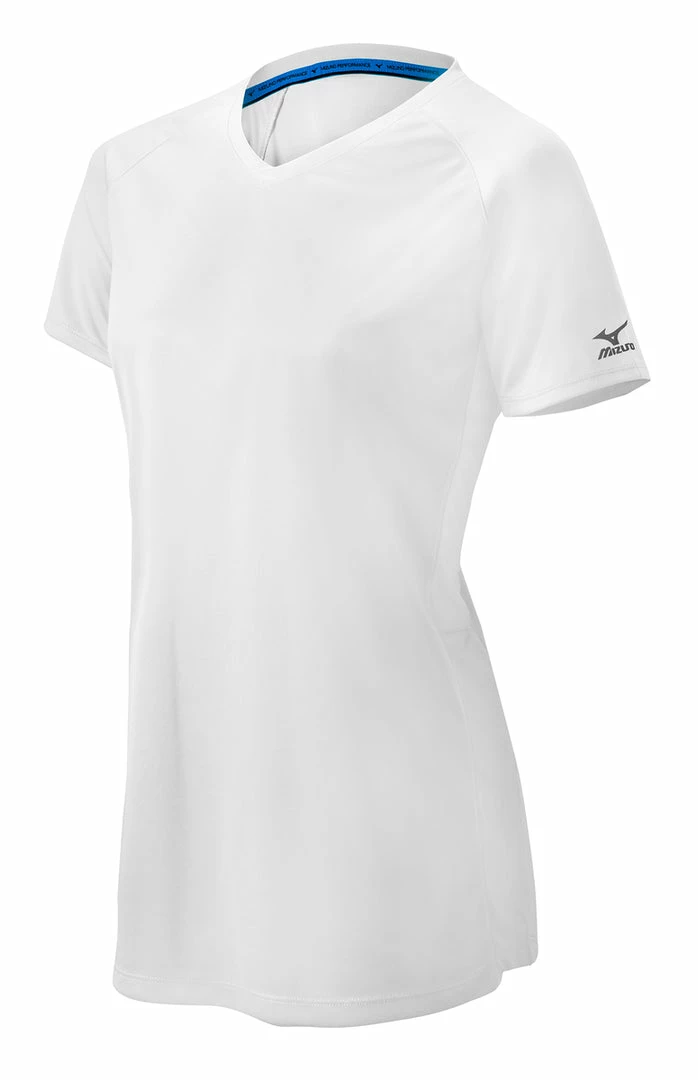 Mizuno Girls Comp Short-Sleeve V-Neck Jersey 2 Mizuno Girls Comp Short-Sleeve V-Neck Jersey - Image 2
