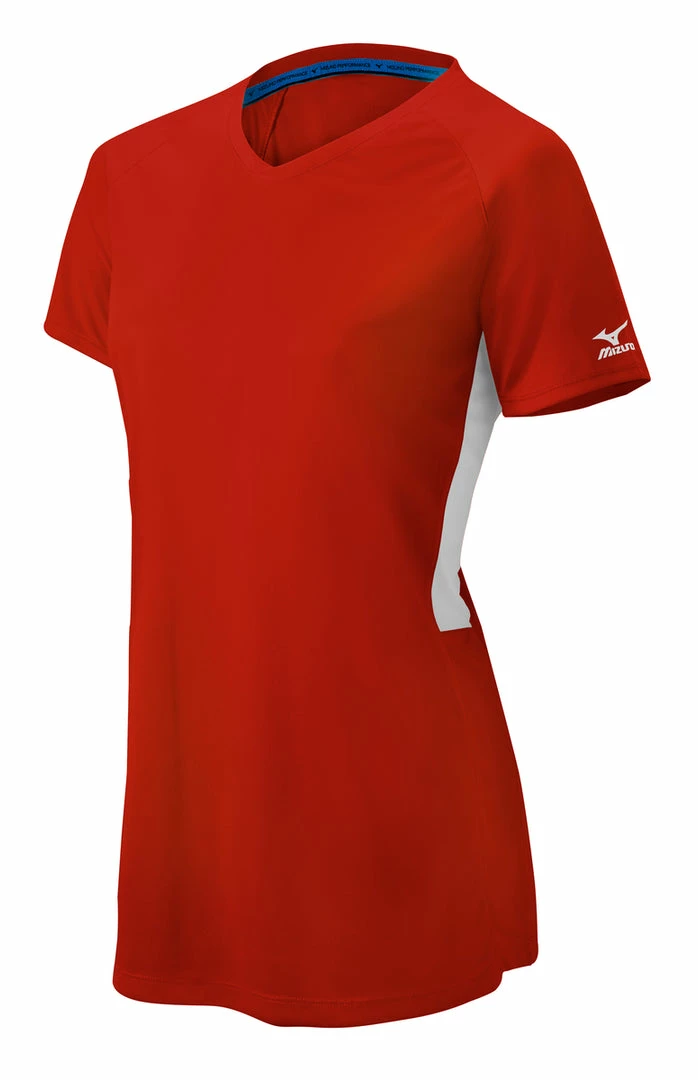 Mizuno Girls Comp Short-Sleeve V-Neck Jersey 8 Mizuno Girls Comp Short-Sleeve V-Neck Jersey - Image 8