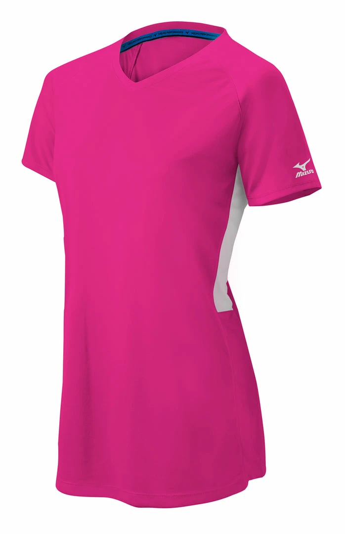 Apparel Mizuno Womens Comp Short-Sleeve V-Neck Jersey 2 Apparel Mizuno Womens Comp Short-Sleeve V-Neck Jersey - Image 2