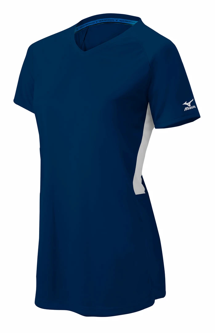 Mizuno Girls Comp Short-Sleeve V-Neck Jersey 9 Mizuno Girls Comp Short-Sleeve V-Neck Jersey - Image 9