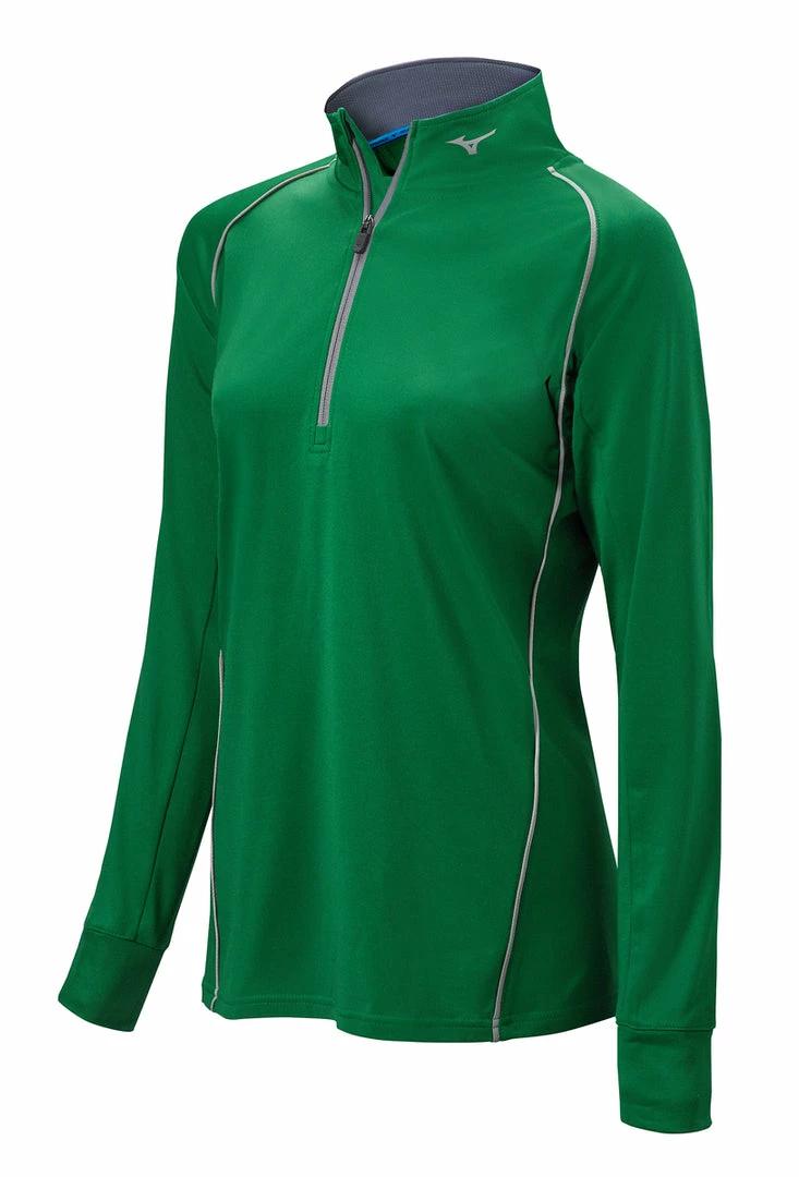 Mizuno Womens Comp 1/2 Zip Hitting Top Apparel 3 Mizuno Womens Comp 1/2 Zip Hitting Top Apparel - Image 3