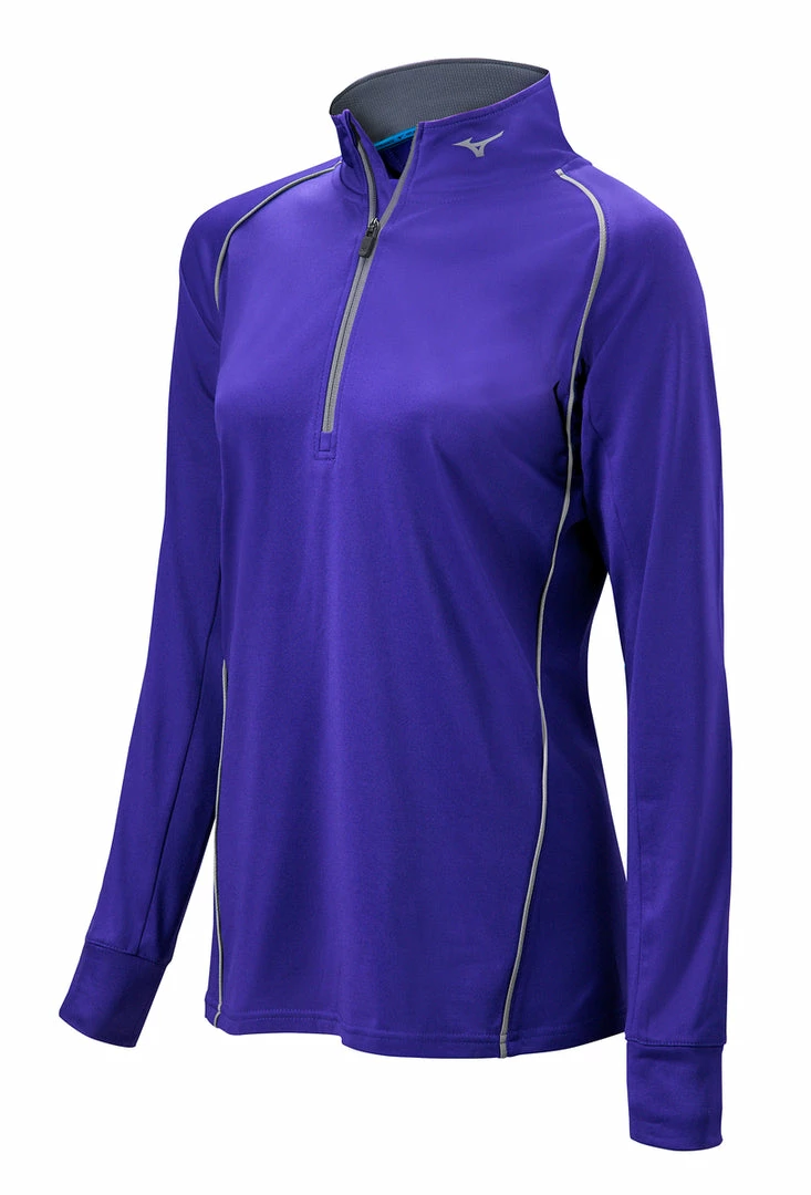 Mizuno Womens Comp 1/2 Zip Hitting Top Apparel 6 Mizuno Womens Comp 1/2 Zip Hitting Top Apparel - Image 6