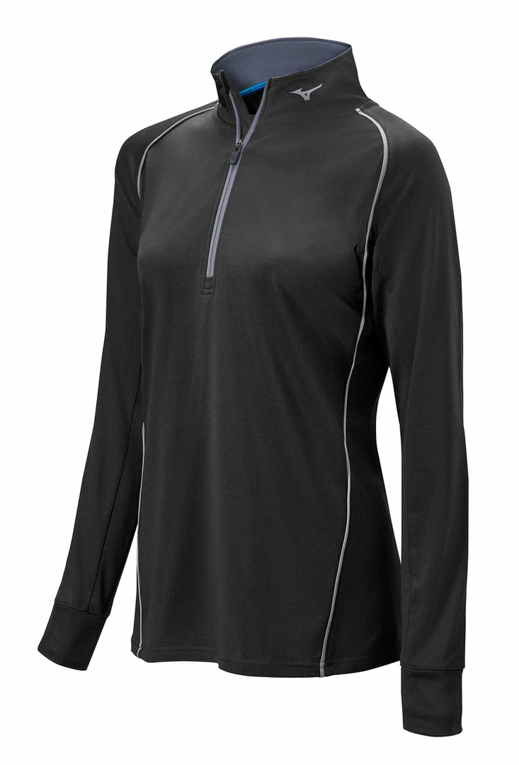 Mizuno Womens Comp 1/2 Zip Hitting Top Apparel 7 Mizuno Womens Comp 1/2 Zip Hitting Top Apparel - Image 7