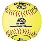 Baseballs Wilson – 12″ Official Pony League Fastpitch Softball – A9075BSST