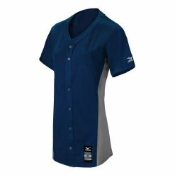Mizuno Girls Pro Full-Button Game Jersey Apparel