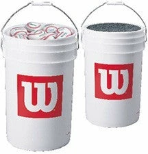 Baseballs Wilson Ball Bucket W/ 3 Dozen Balls* | A1098 A1030B